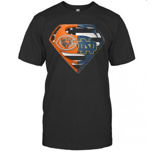 Superhero Chicago Bears And Notre Dame Diamond t-shirt